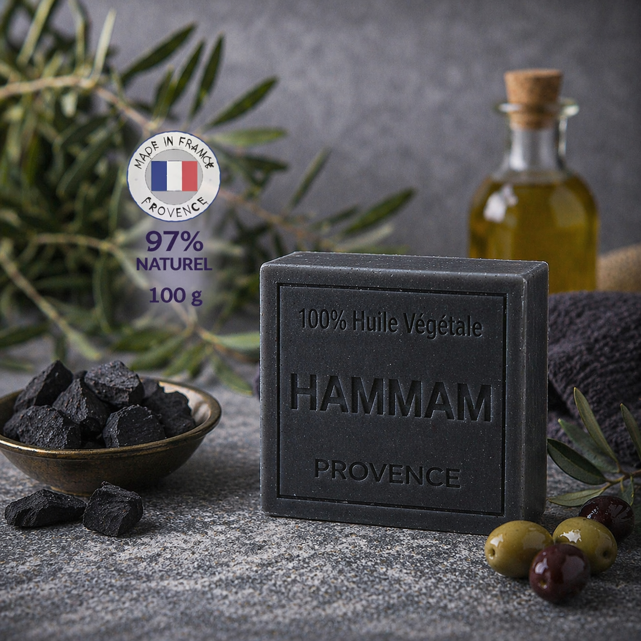 Savon Hammam 100g - Artisanal parfum de Grasse