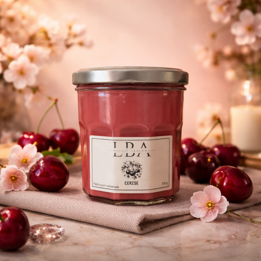 Bougie parfumée Cerise 230g
