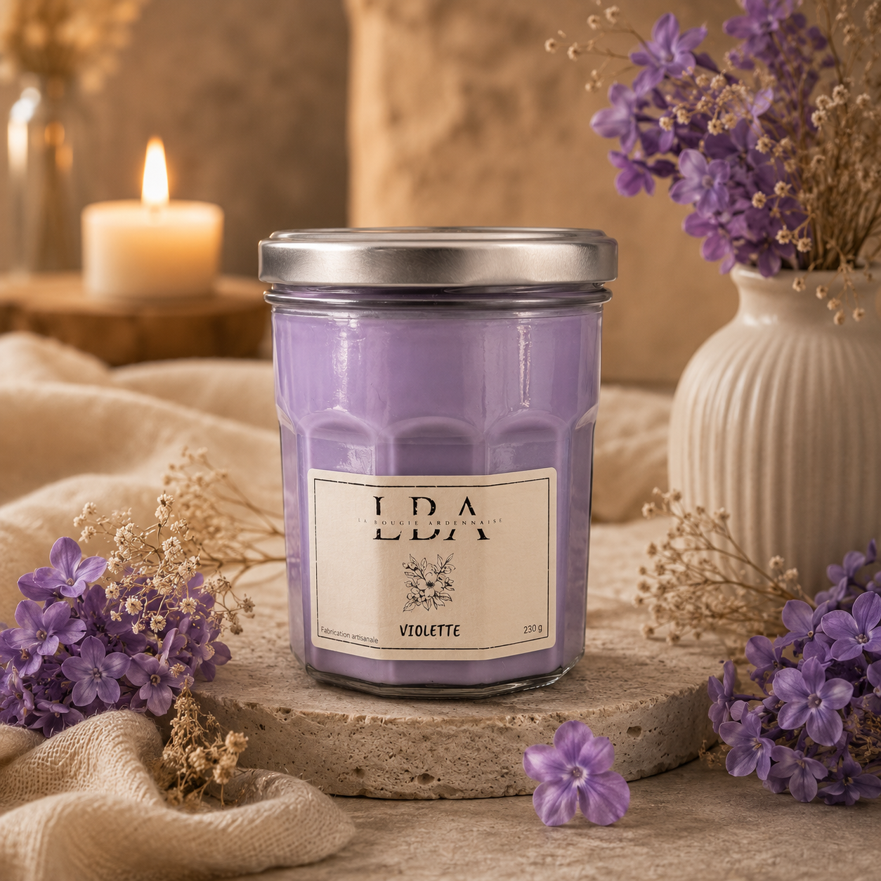 Bougie parfumée Violette 230g