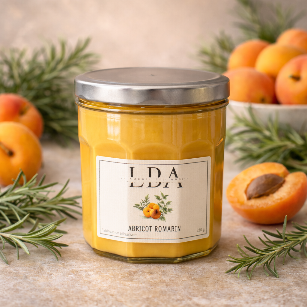 Bougie parfumée Abricot romarin 230g