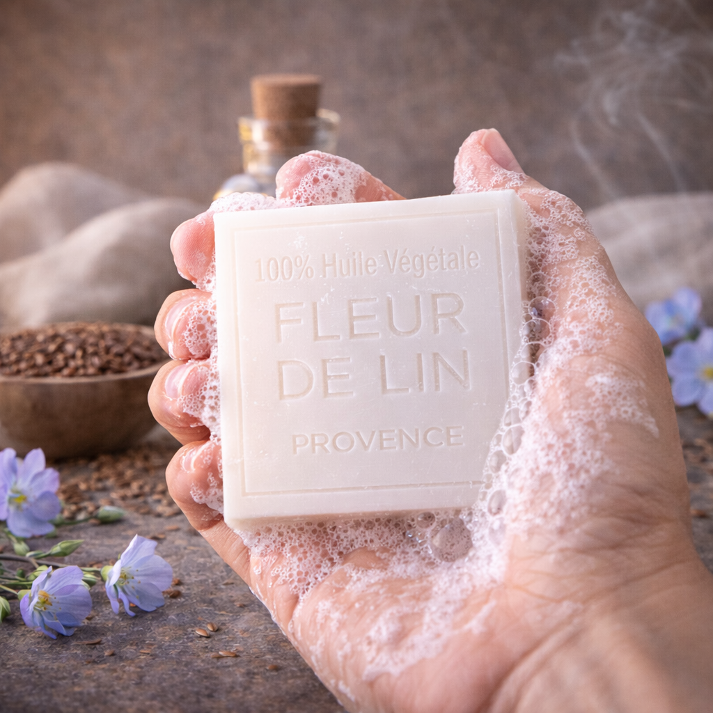 Savon Fleur de Lin 100g - Artisanal parfum de Grasse