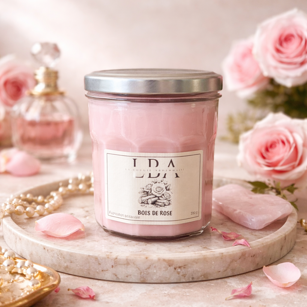 Bougie parfumée Bois de rose 230g
