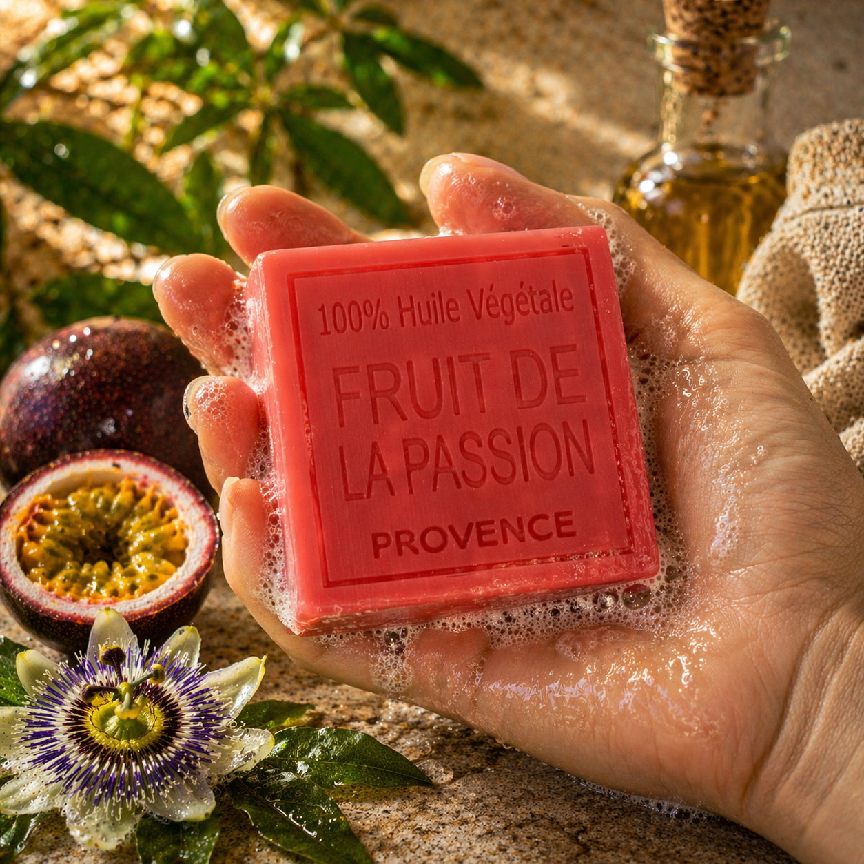 Savon Fruit de la passion 100g - Artisanal parfum de Grasse