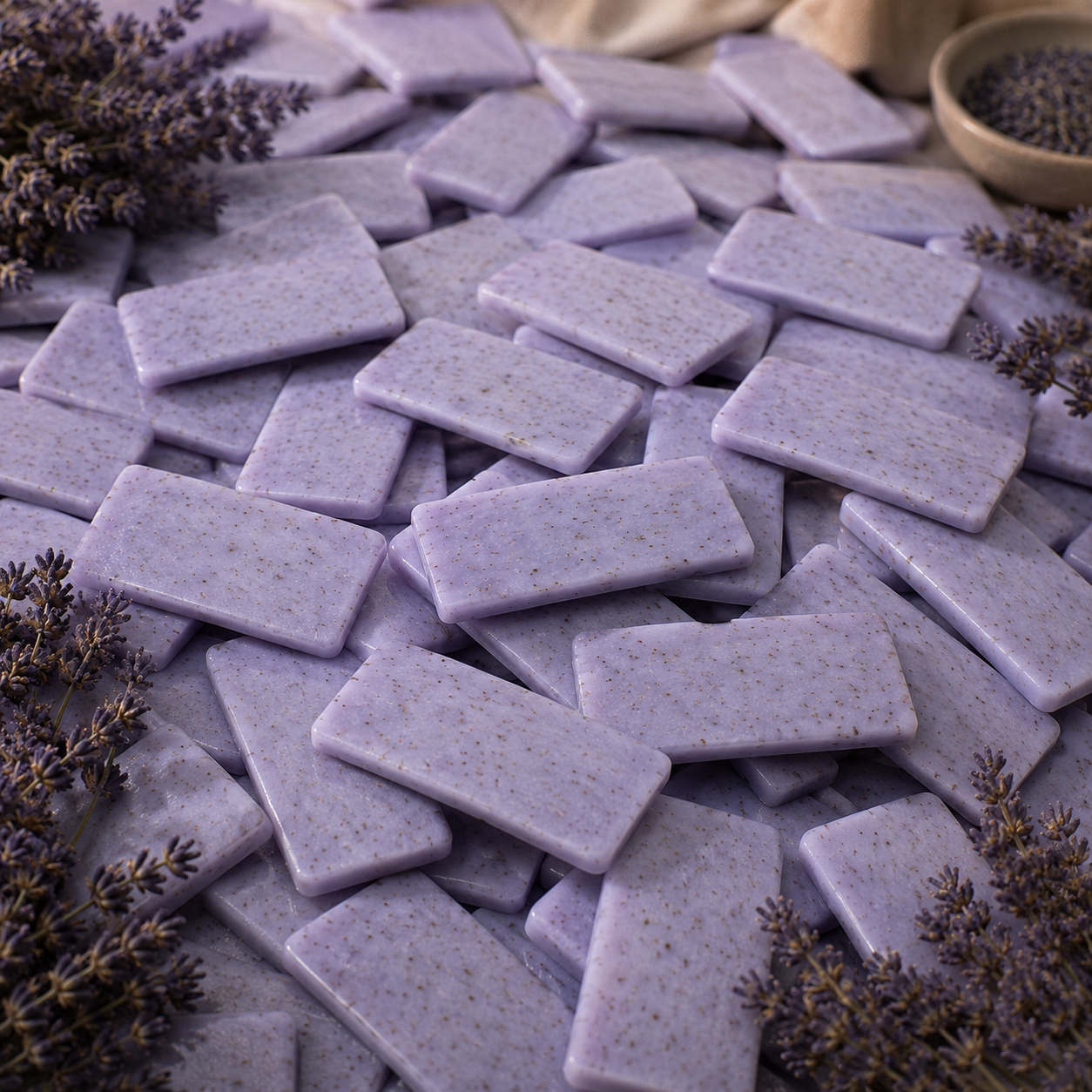 Savonnette Lavande 30g – Savon artisanal parfumé aux fleurs de lavande – Parfum de Grasse