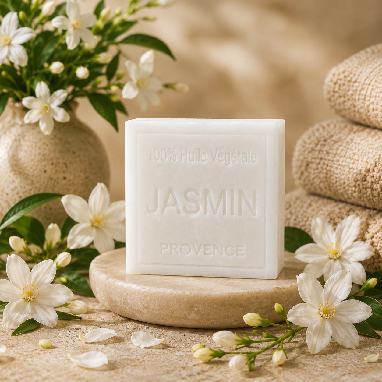 Savon Jasmin 100g - Artisanal parfum de Grasse