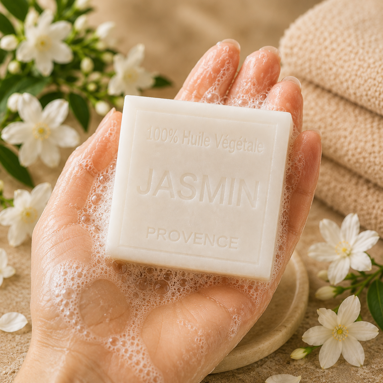 Savon Jasmin 100g - Artisanal parfum de Grasse