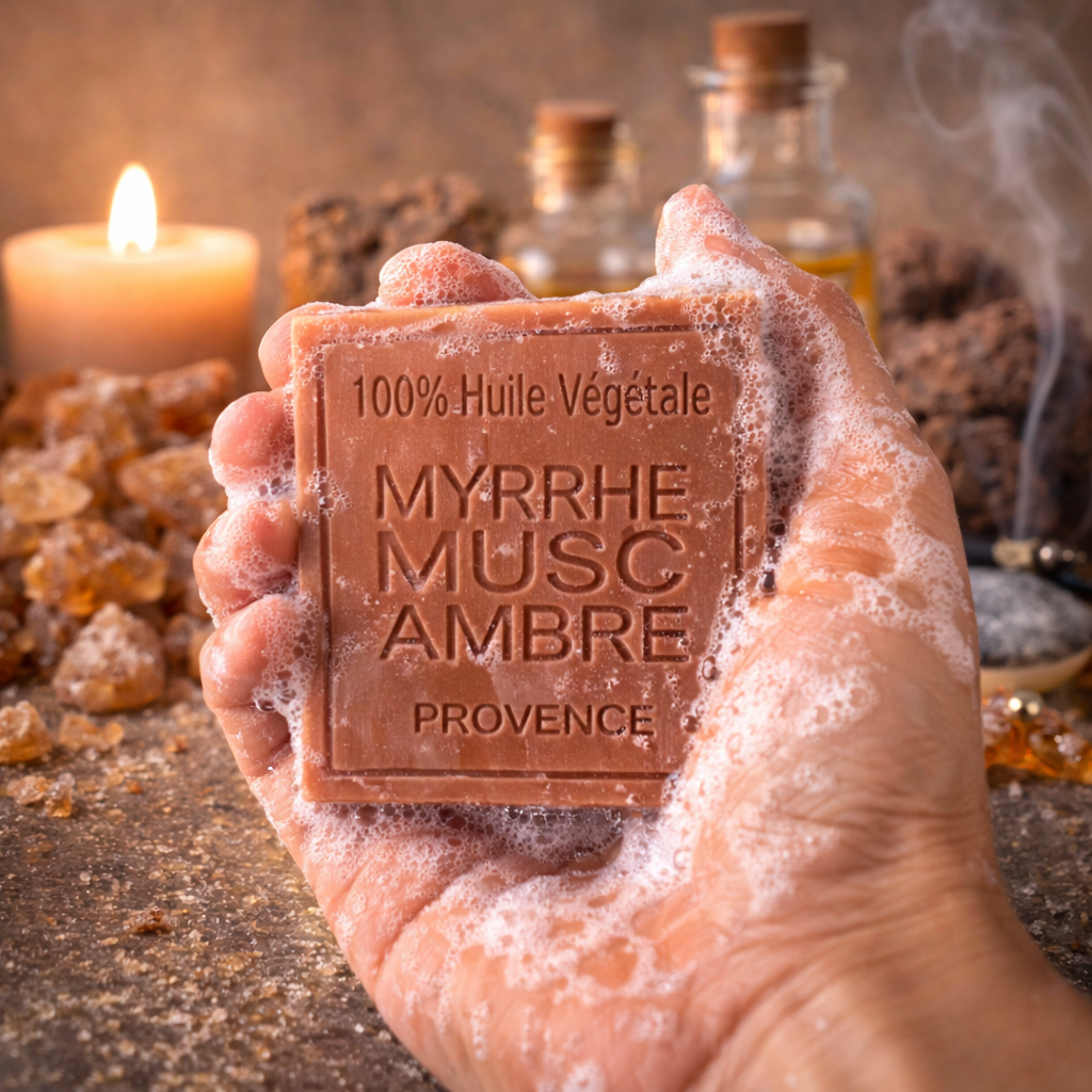 Savon Myrrhe Musc Ambre 100g - Artisanal parfum de Grasse