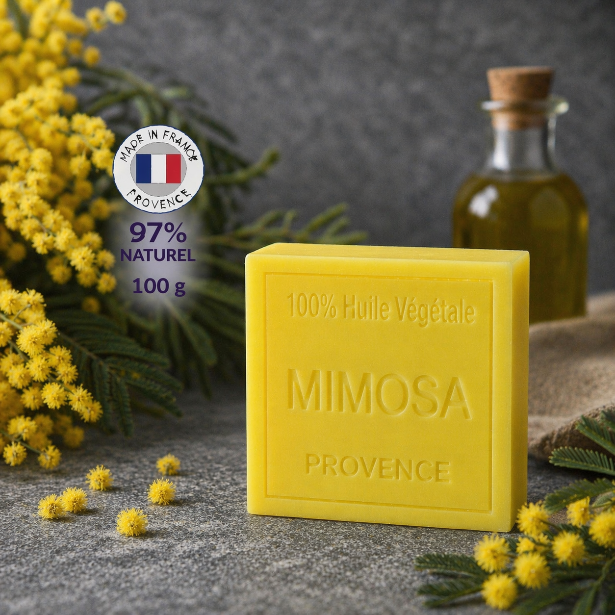 Savon Mimosa 100g - Artisanal parfum de Grasse