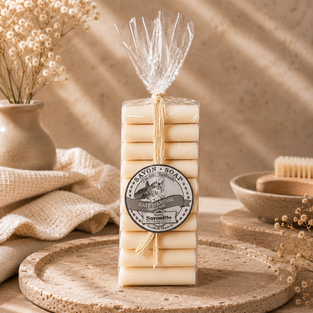 Lot de savons au lait d’ânesse 24g – Savons artisanaux parfumés