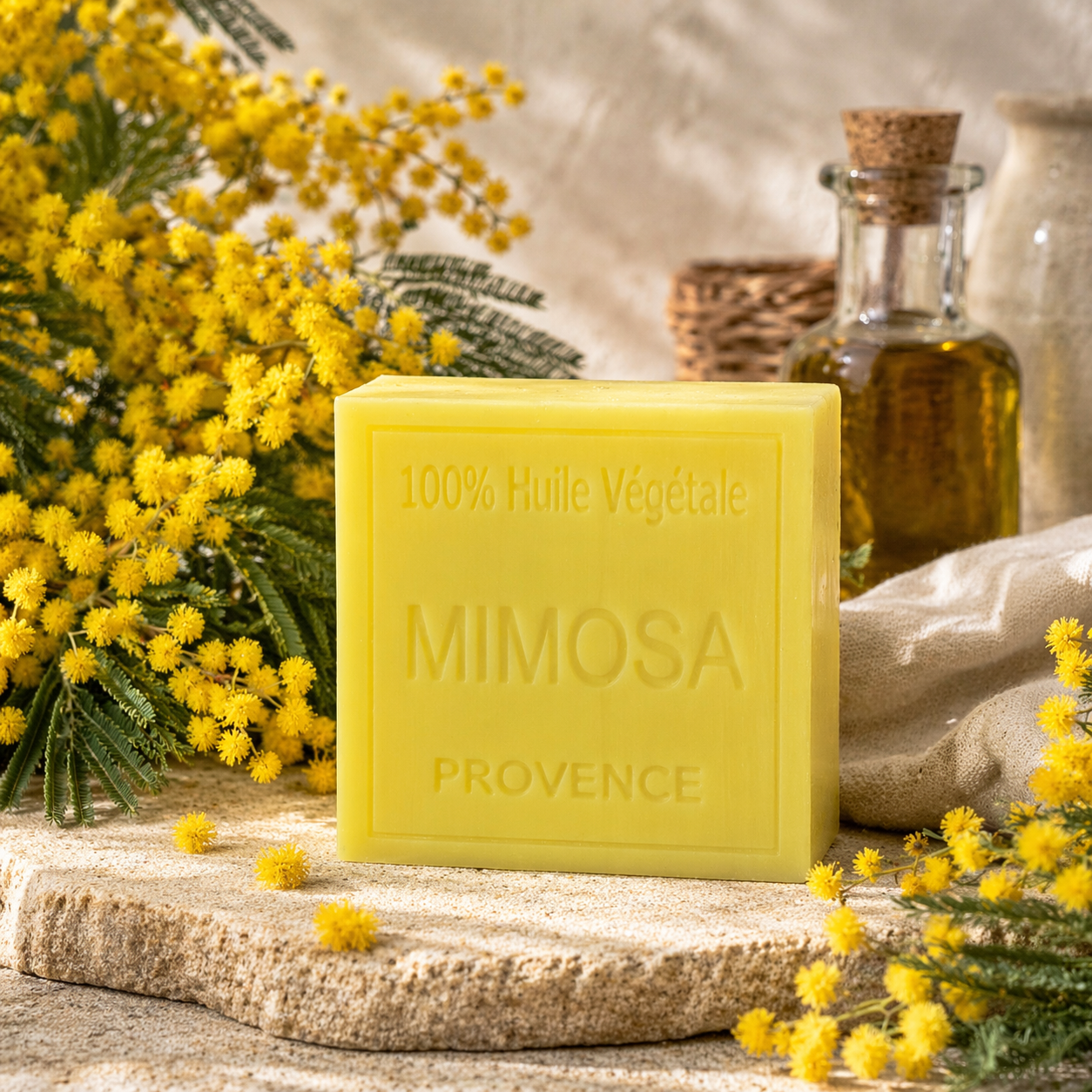 Savon Mimosa 100g - Artisanal parfum de Grasse