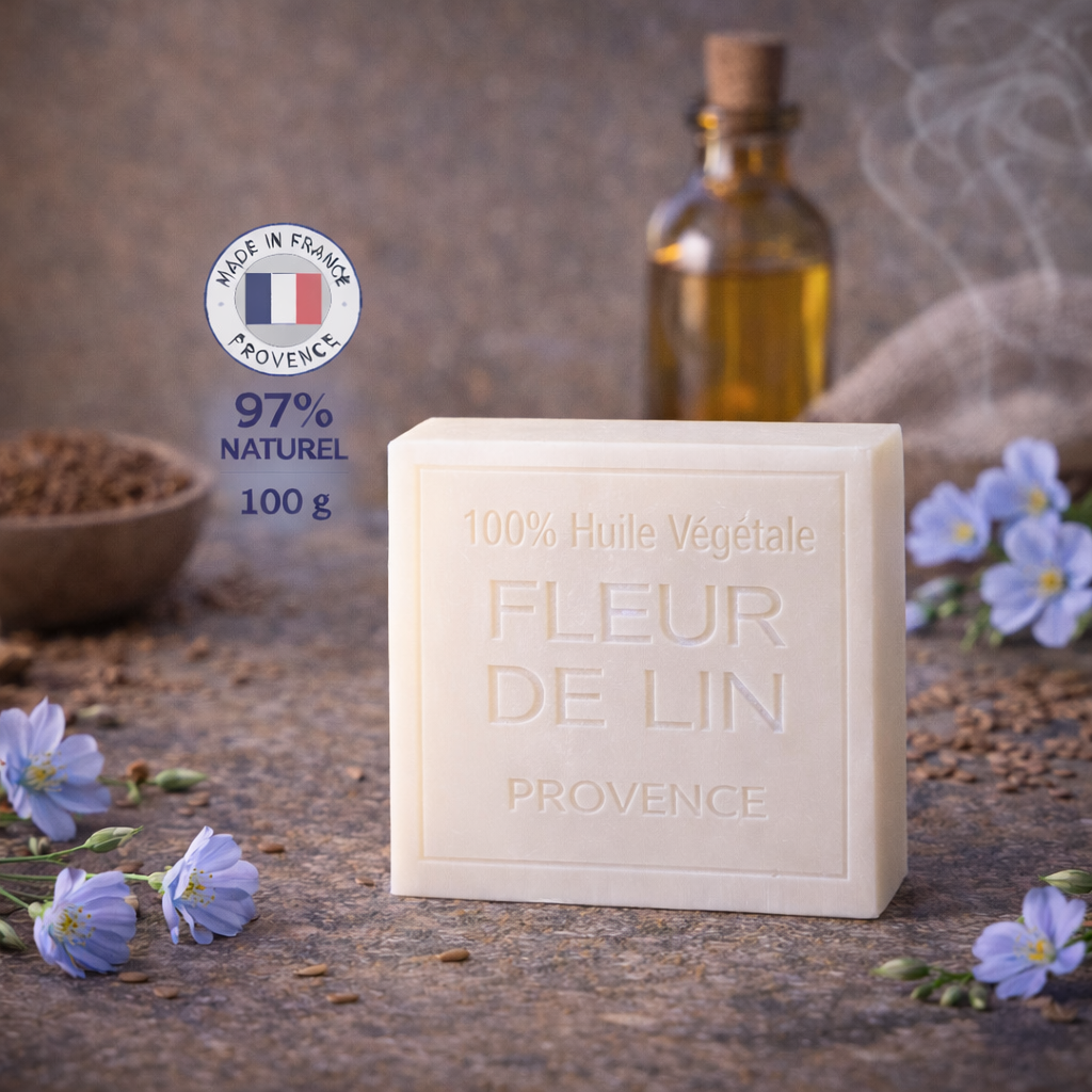 Savon Fleur de Lin 100g - Artisanal parfum de Grasse