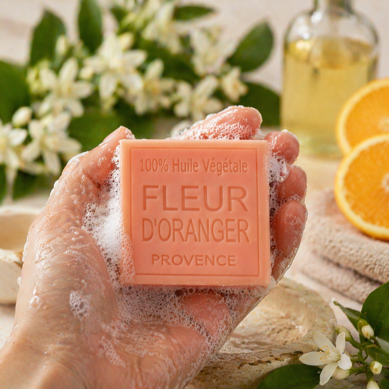 Savon Fleur d'oranger 100g - Artisanal parfum de Grasse