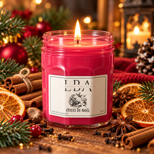 Bougie parfumée Epices de Noël 230g