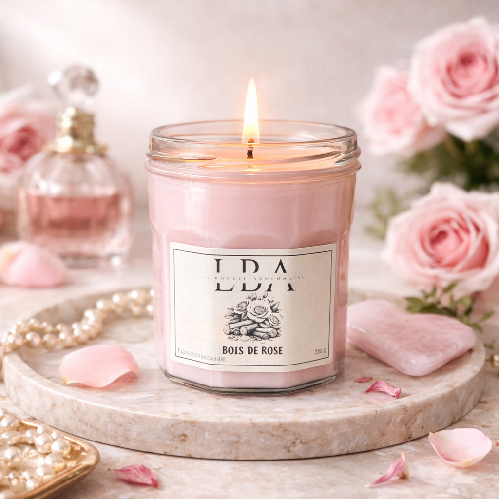 Bougie parfumée Bois de rose 230g
