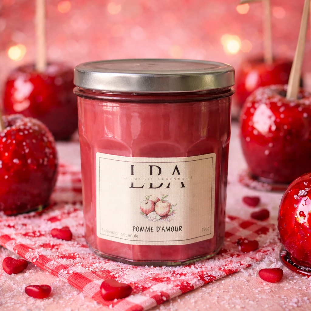 Bougie parfumée Pomme d'amour 230g