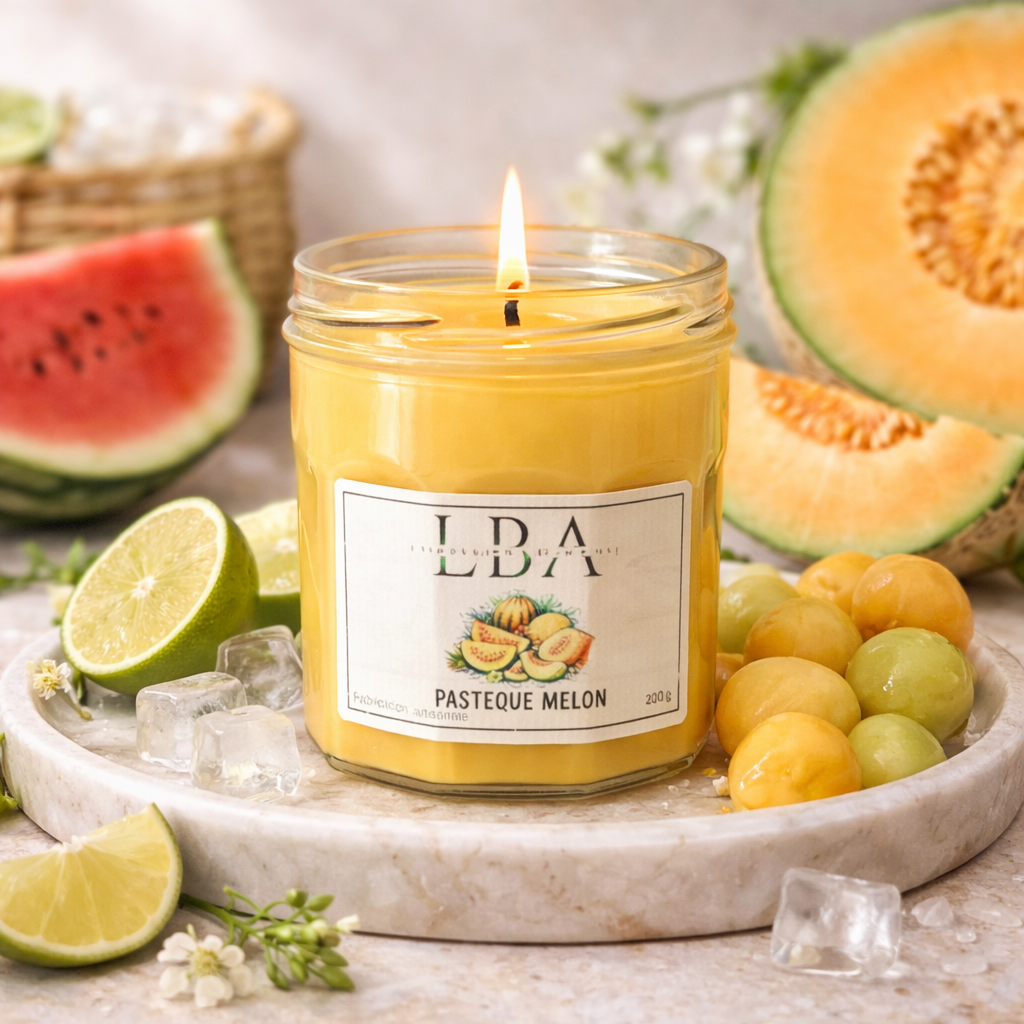 Bougie parfumée Pastèque Melon 230g