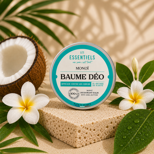 Baume Déodorant Monoï – 50 g | Naturel au Beurre de Karité
