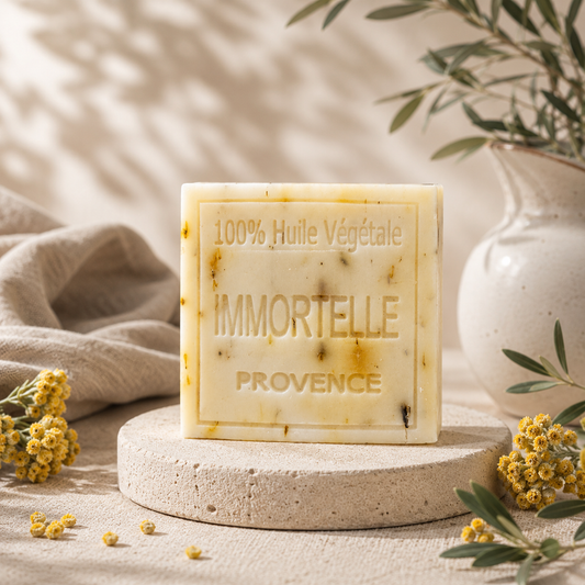 Savon Immortelle de Provence 100g – Savon artisanal naturel à l’huile végétale
