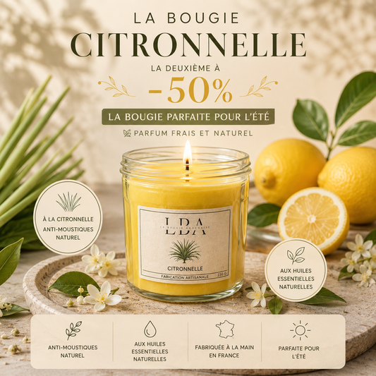 Bougie parfumée Citronnelle 230g