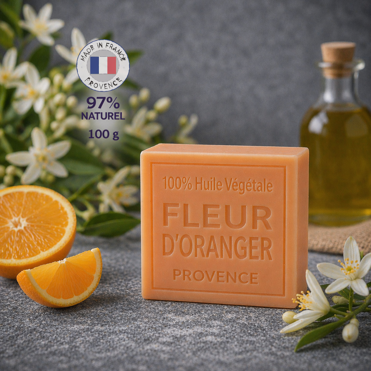 Savon Fleur d'oranger 100g - Artisanal parfum de Grasse
