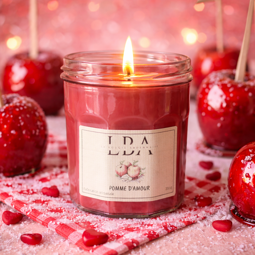 Bougie parfumée Pomme d'amour 230g