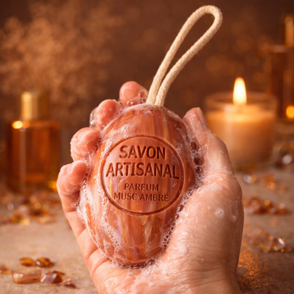 Savon Musc sur corde 200g – Savon artisanal parfum de Grasse