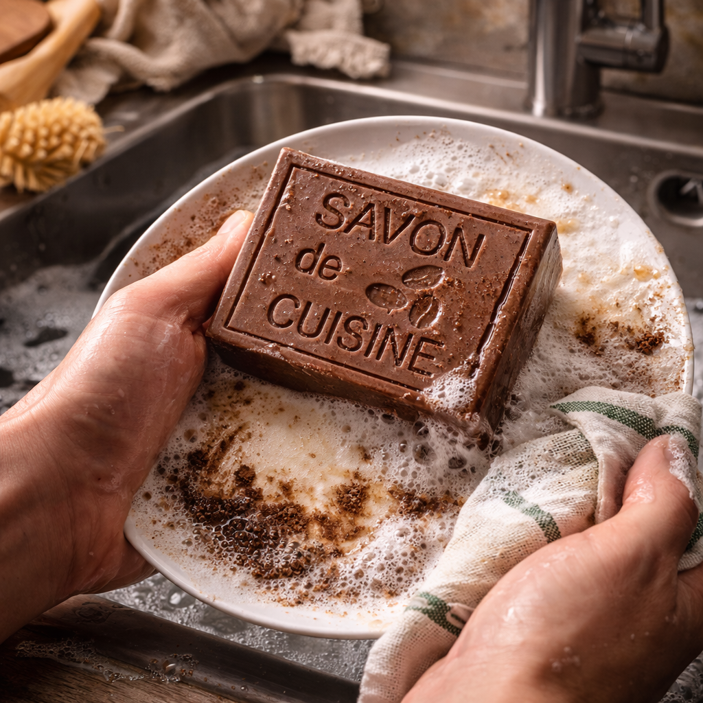 Savon de Cuisine exfoliant au Café 100g – Savon artisanal anti-odeurs pour les mains