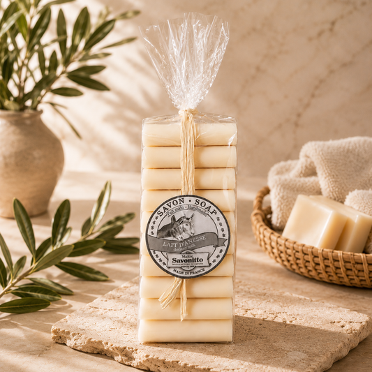 Lot de savons au lait d’ânesse 24g – Savons artisanaux parfumés