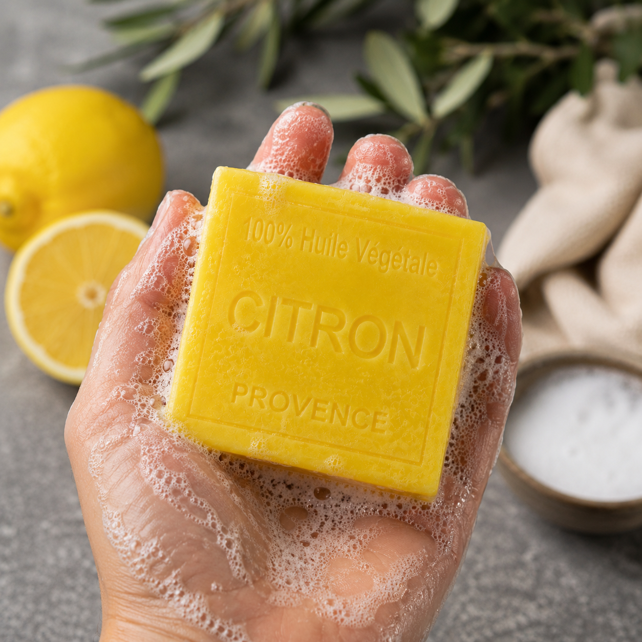 Savon Citron 100g - Artisanal parfum de Grasse
