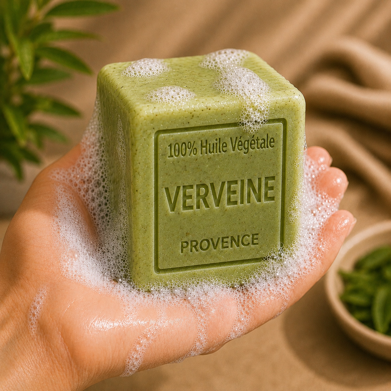 Savon Verveine exfoliant 260g - Artisanal parfum de Grasse