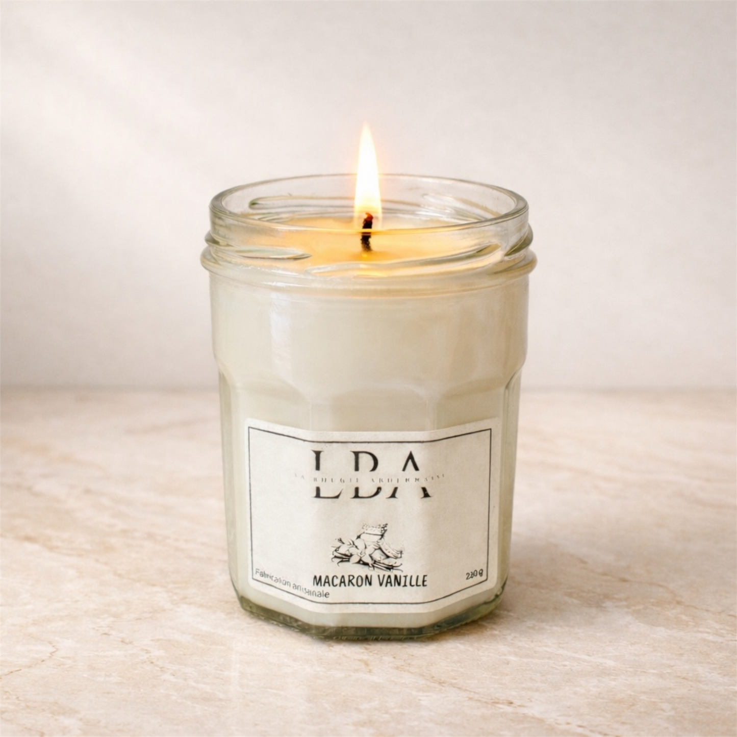Bougie Parfumée Macaron Vanille